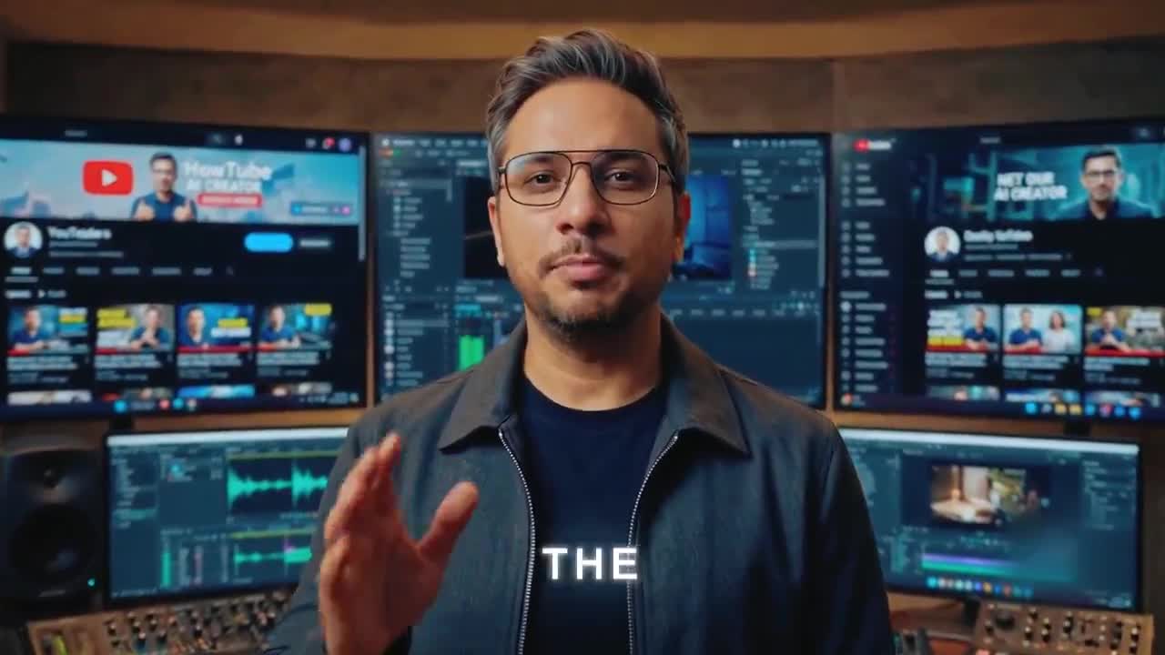 Raghav Duggal in a creative AI production studio