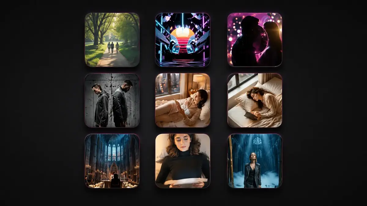 Selected music-video visuals from The RDX Effect