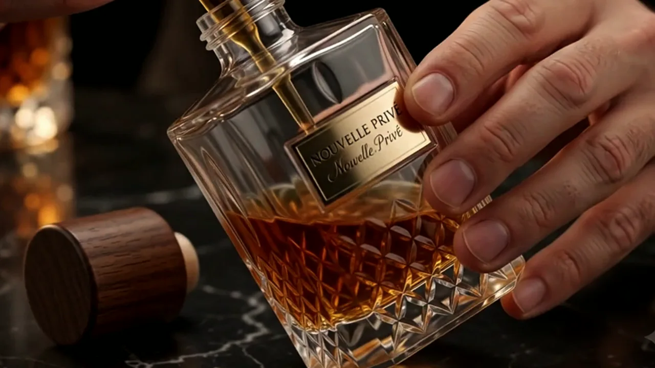 Luxury fragrance advertisement creative