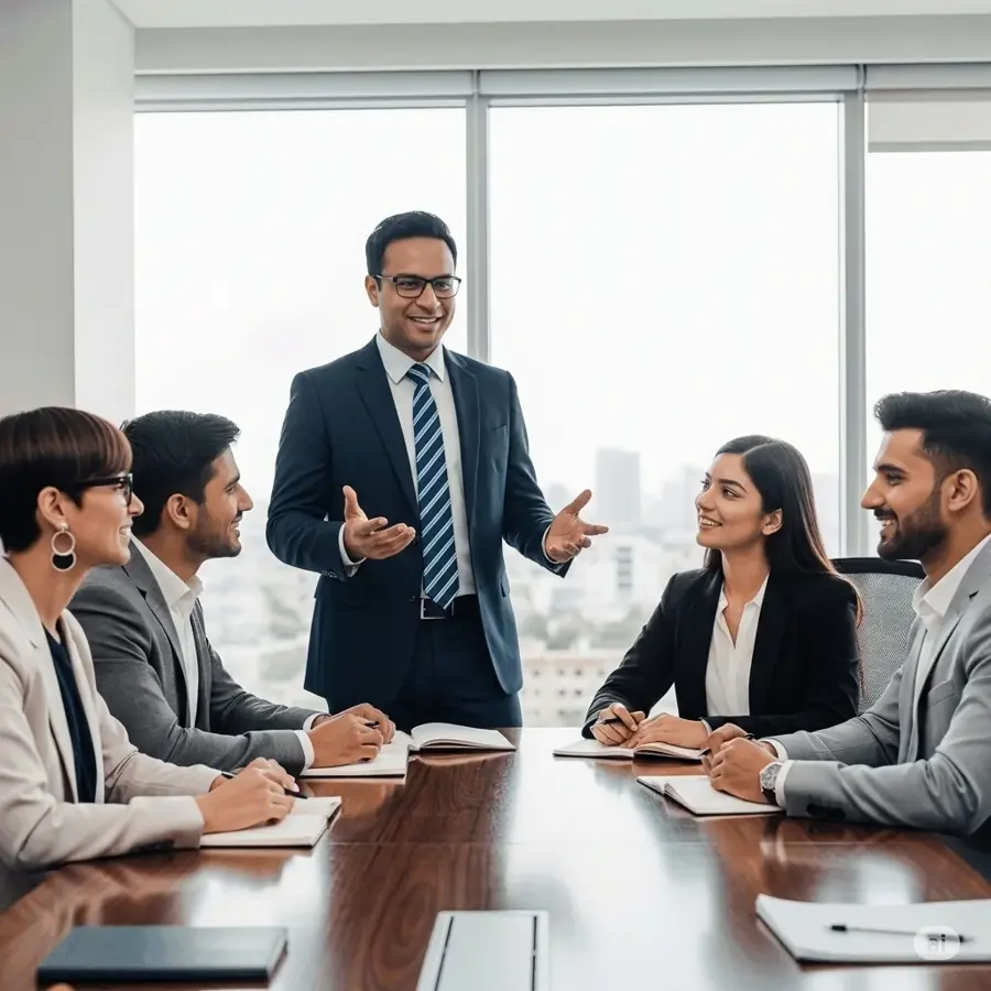 AI-generated professional mentoring session